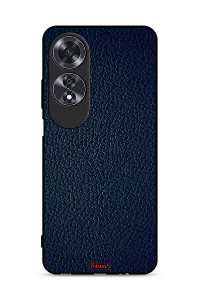 Tolwak غطاء حماية جلدي بنمط لهاتف Oppo A60
