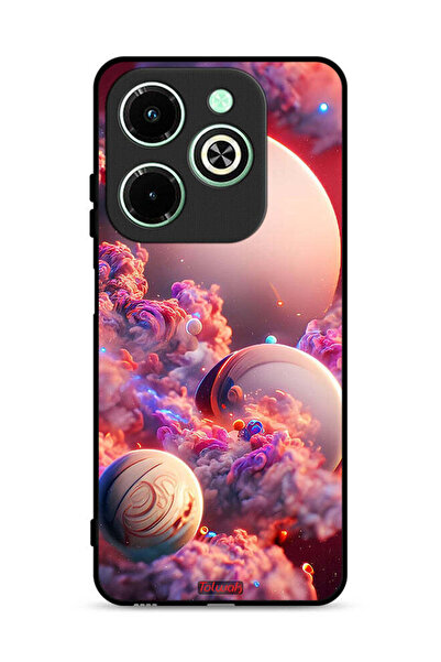 Tolwak غطاء حماية لهاتف Infinix Hot 40i 4G بطبعة غيوم وفن تجريدي