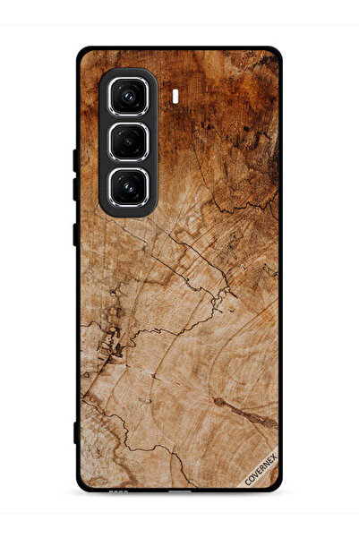 Covernex غطاء حماية لهاتف Infinix Hot 50 Pro 4G بنمط خشبي عتيق