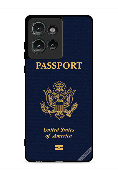 Covernex غطاء حماية لهاتف موتورولا إيدج 50 بنمط جواز السفر الأمريكي