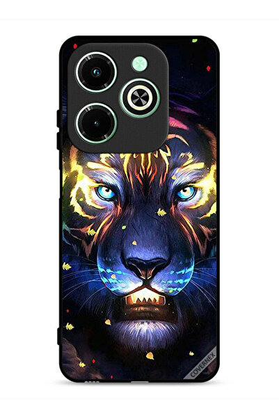 Covernex غطاء حماية لهاتف Infinix Hot 40i 4G بمشبك فني على شكل أسد