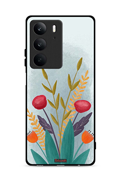 Tolwak غطاء حماية لهاتف Realme C75 4G برسومات نباتية