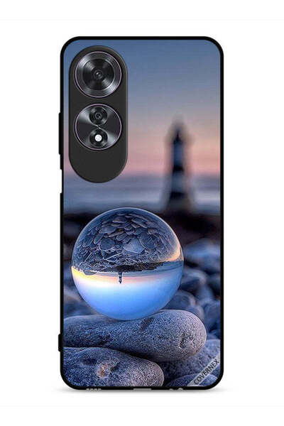 Covernex غطاء حماية لهاتف Oppo A60، تصوير رائع للطبيعة في زجاج دائري