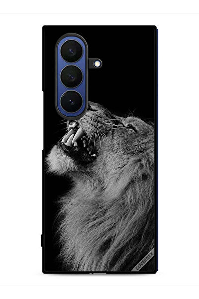 Covernex غطاء حماية لهاتف Samsung Galaxy Z Fold7 بتصميم الأسد المبهج