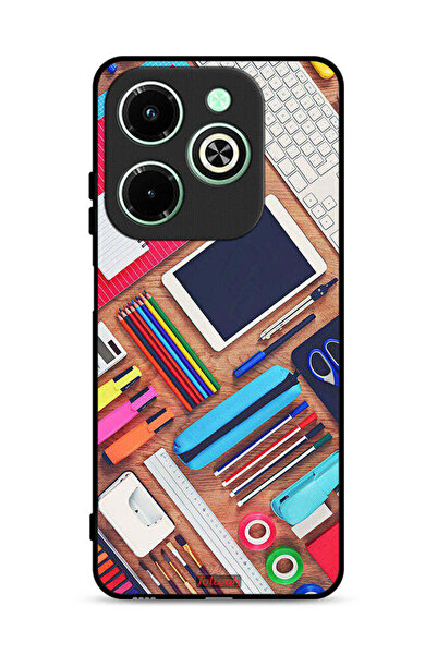 Tolwak غطاء حماية لهاتف Infinix Hot 40i 4G بتصميم فتاة هوبي ديسك