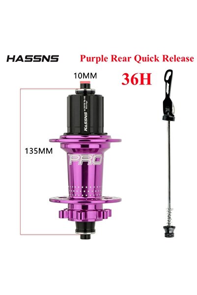 Choice محمل المحور الخلفي 36H Purple HASSNS Pro 7 36h 36Holes Freehub MTB Bik...