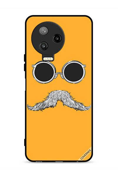 Covernex غطاء حماية لهاتف Infinix Note 12 Pro 4G برسومات نظارات وشارب