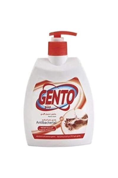 Gento غسول اليدين السائل للحماية الفائقة مع مرطب، أحمر، 500 مل