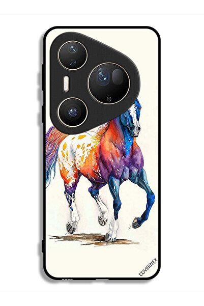 Covernex غطاء حماية فائق من هواوي بيورا 80 بتصميم رسمة حصان