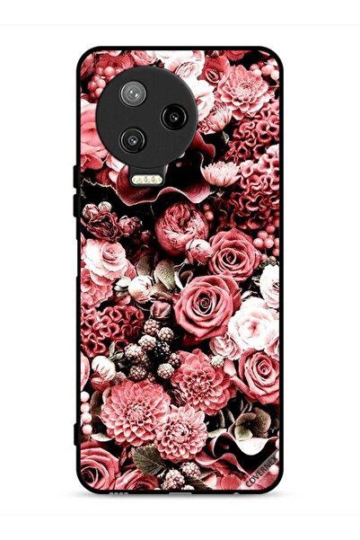 Covernex غطاء حماية لهاتف Infinix Note 12 Pro 4G بلون الخوخ والورود