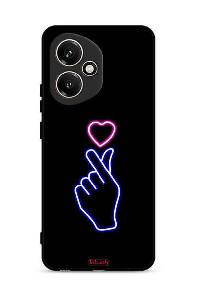 Tolwak غطاء حماية لهاتف Honor 400 بنقشة قلب سناب