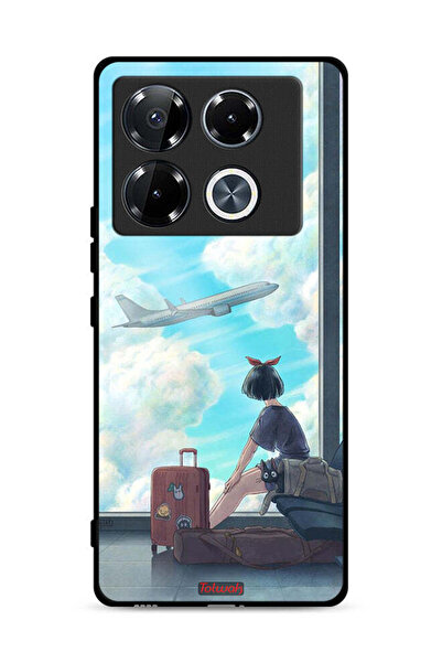 Tolwak غطاء حماية لهاتف Infinix Note 40 Pro Plus 5G بتصميم فن السفر