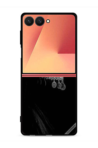 Covernex غطاء حماية لهاتف سامسونج جالاكسي زد فليب 7، فتاة ذات عيون جميلة ووجه...