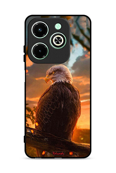 Tolwak غطاء حماية لهاتف Infinix Hot 40i 4G بتصميم النسر