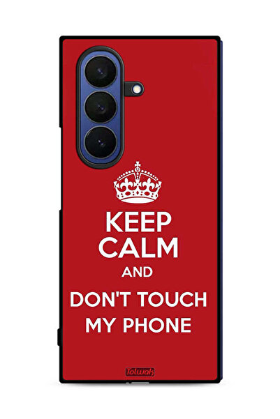 Tolwak غطاء حماية لهاتف سامسونج جالكسي زد فولد 7 - حافظ على هدوئك ولا تلمس هاتفي