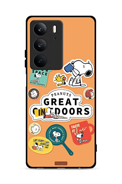 Tolwak غطاء حماية لهاتف Realme C75 4G بملصقات الفول السوداني