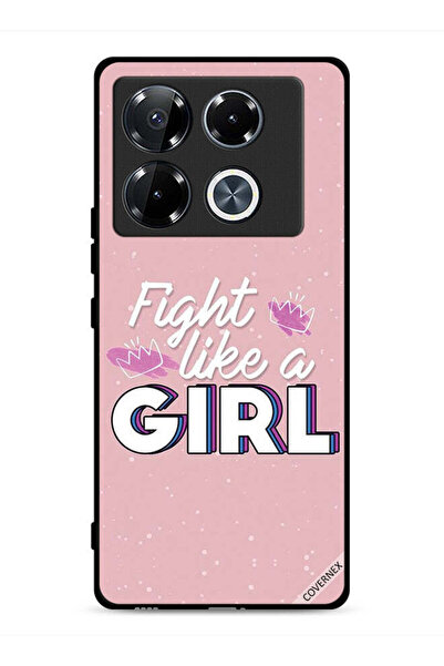 Covernex غطاء حماية لهاتف Infinix Note 40 Pro Plus 5G بتصميم Fight Like A Girl