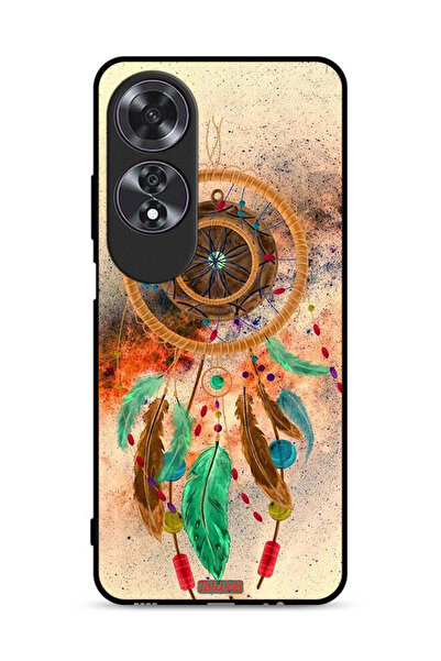 Tolwak غطاء حماية لهاتف Oppo A60 بتصميم ماندالا ريش معلق