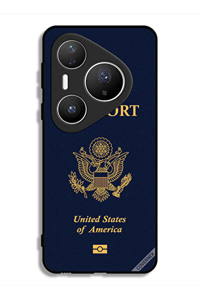 Covernex غطاء حماية لهاتف هواوي بيورا 80 برو بلس بنمط جواز السفر الأمريكي