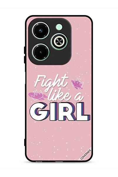 Covernex غطاء حماية لهاتف Infinix Hot 40i 4G بتصميم Fight Like A Girl