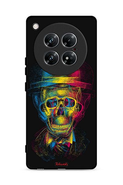 Tolwak Infinix Zero 40 Protective Case Cover Skull Colorful Hat Fantasy Art