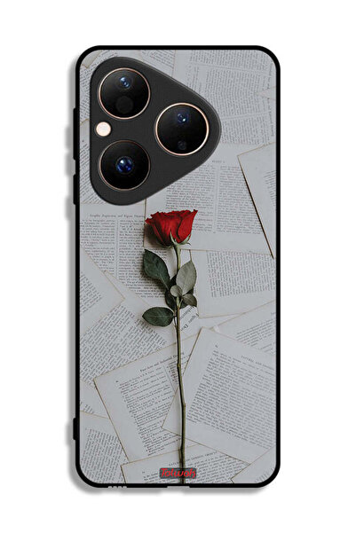 Tolwak غطاء حماية لهاتف هواوي بيورا 80 وردي على ورق