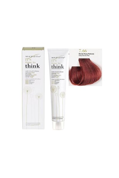 Maxxelle Blond roscat intens 7.66 Vopsea fara Amoniac cu ulei de argan Think - 100 ML
