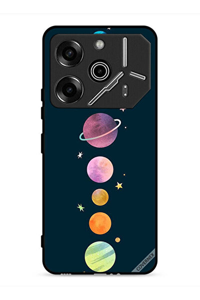 Covernex غطاء حماية لهاتف تكنو بوفا 6 برو 5G، بتصميم الكواكب في صف واحد
