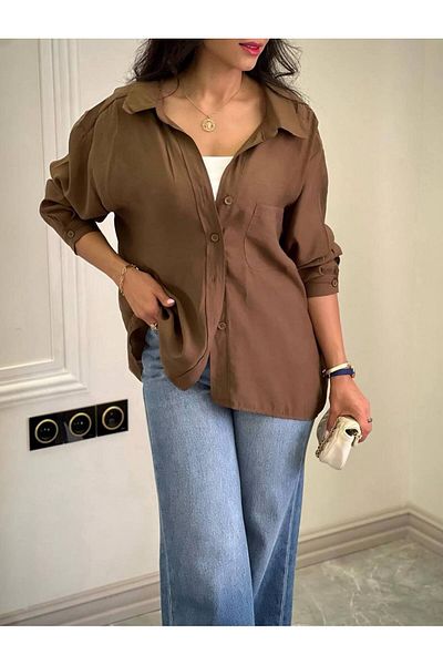 JESSE STORY Women's Oversize Modal Shirt 75 cm