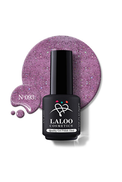 Laloo Cosmetics 093 Sclipici Roz Mov | Oja Gel Laloo 15ml