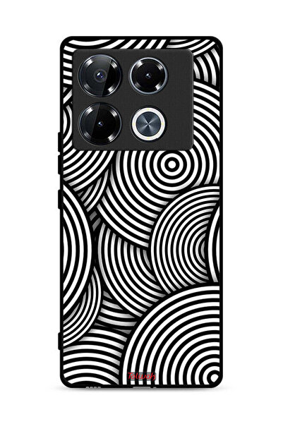 Tolwak غطاء حماية لهاتف Infinix Note 40 Pro 5G بنمط دوائر وهمية