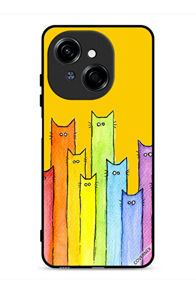 Covernex غطاء حماية لهاتف تكنو سبارك جو 1 إس 4 جي برسومات قطة