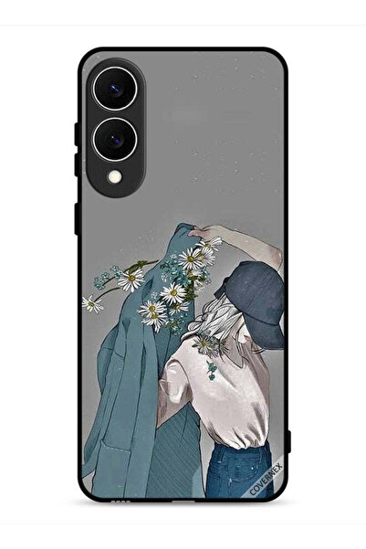 Covernex غطاء حماية لهاتف سامسونج جالاكسي S25 إيدج برسم فتاة ترتدي معطفًا