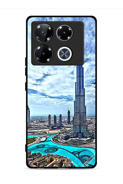 Covernex غطاء حماية لهاتف إنفينيكس نوت 40 برو بلس 5G، برج خليفة، غيوم مؤثرة