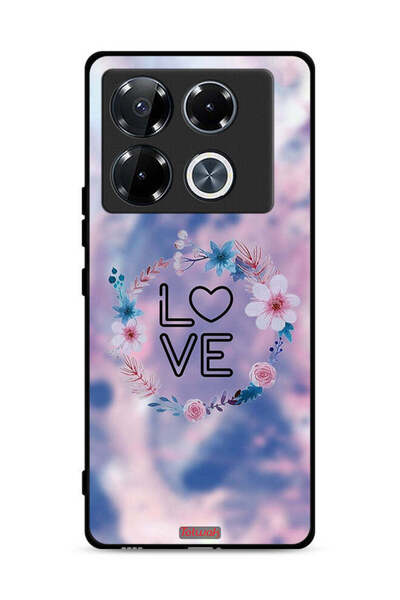 Tolwak غطاء حماية لهاتف Infinix Note 40 Pro Plus 5G برسومات زهور الحب وخاتم فني