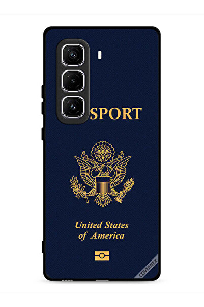 Covernex غطاء حماية لهاتف Infinix Hot 50 Pro 4G بنمط جواز السفر الأمريكي