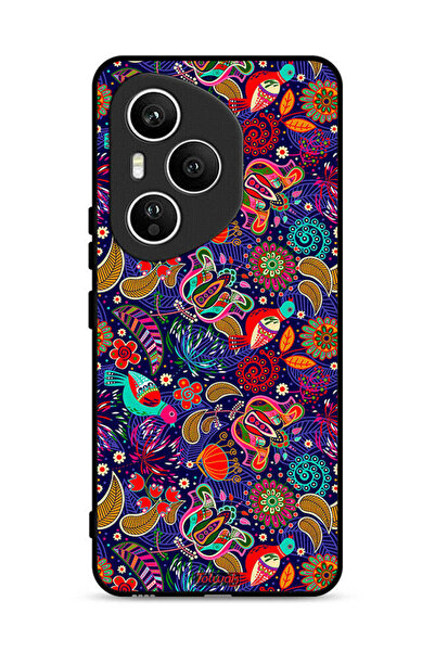 Tolwak غطاء حماية لهاتف Honor 400 Pro بنقشة طيور وأوراق وأزهار ملونة