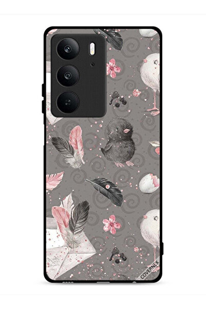 Covernex غطاء حماية لهاتف Realme C75 4G بنقشة ريش وفراخ