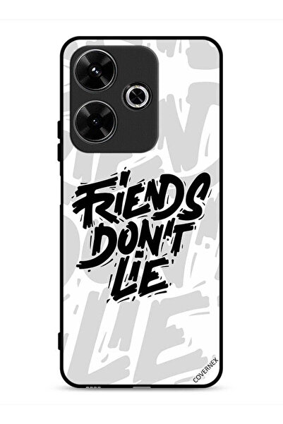 Covernex غطاء حماية لهاتف شاومي ريدمي 13 4G بطبعة "أصدقاء الخط لا يكذبون"