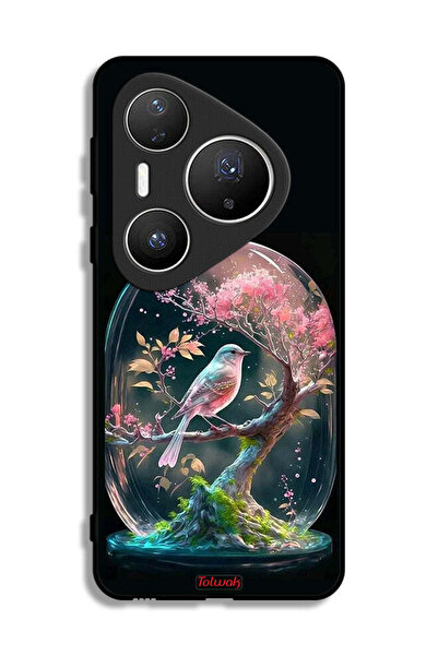 Tolwak غطاء حماية هواوي بيورا 80 برو بلس بتصميم طائر في جرة