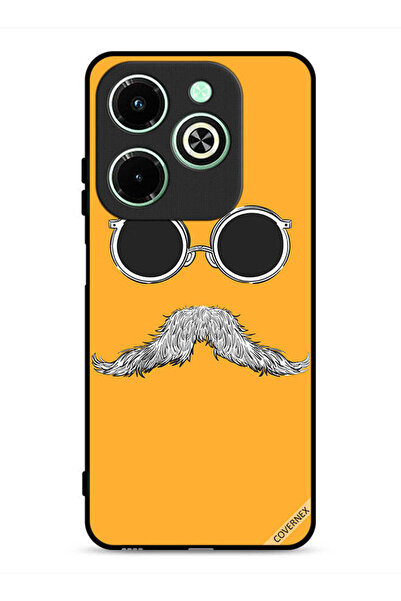 Covernex غطاء حماية لهاتف Infinix Hot 40i 4G برسومات نظارات وشارب