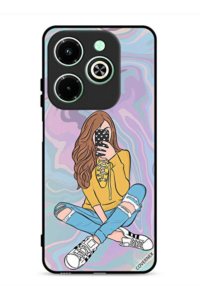 Covernex غطاء حماية لهاتف Infinix Hot 40i 4G، صورة فتاة