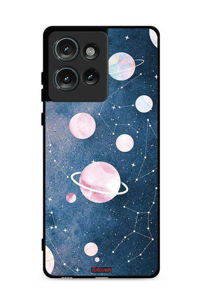 Tolwak غطاء حماية لهاتف موتورولا إيدج 50 برسومات فنية فضائية