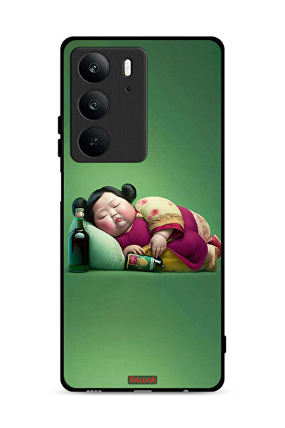 Tolwak غطاء حماية لهاتف Realme C75 4G، فتاة سمينة