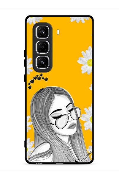 Covernex Infinix Hot 50 Pro 4G Protective Case Cover Glasses Girl Art