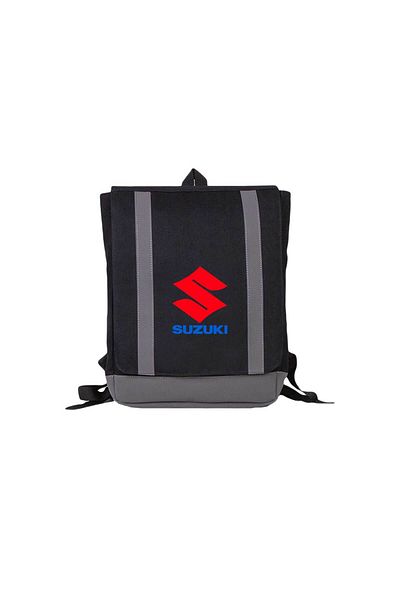 Z zepplin Suzuki Logo Text Black Backpack