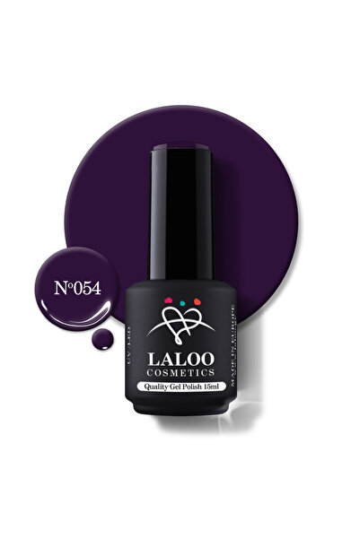 Laloo Cosmetics 054 Back Eggplant | Oja de gel Laloo 15ml