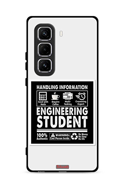 Tolwak غطاء حماية لهاتف Infinix Hot 50 Pro 4G، ملصق طالب هندسة