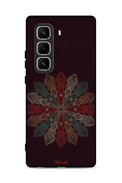 Tolwak غطاء حماية لهاتف Infinix Hot 50 Pro 4G بنقشة زهرة ماندالا