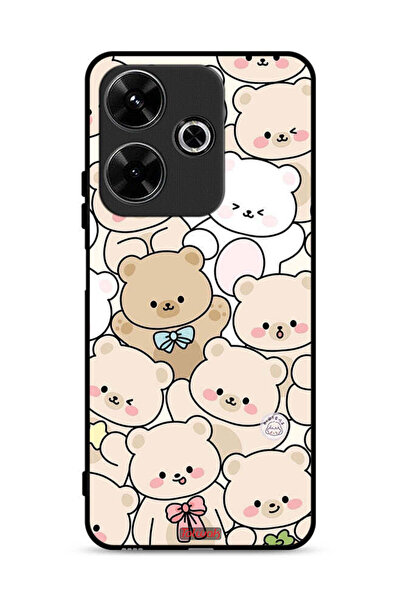 Tolwak غطاء حماية لهاتف Xiaomi Redmi 13 4G بنقشة الدببة